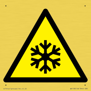 W010 Warning: Low temperature/freezing conditions